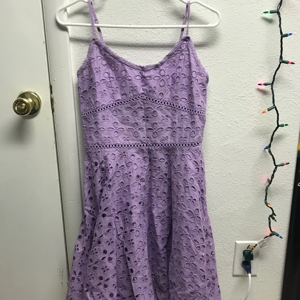 Pastel purple floral dress